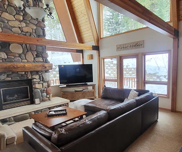 Inside Wild Huckleberry Cabin